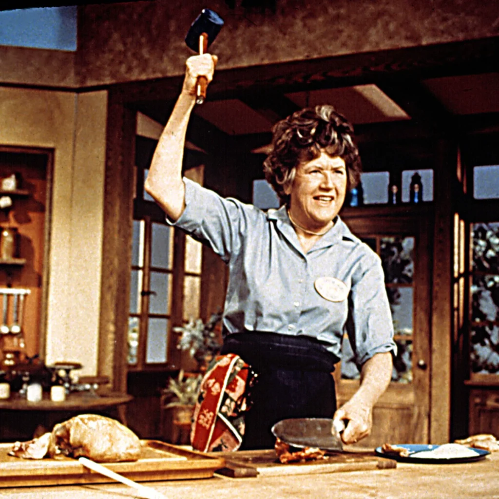 julia child food tv french chef color