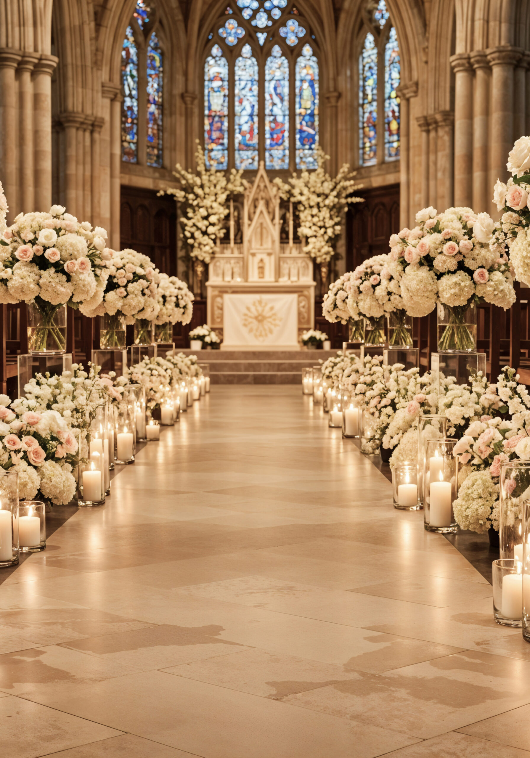 elegant wedding ceremony church scaled
